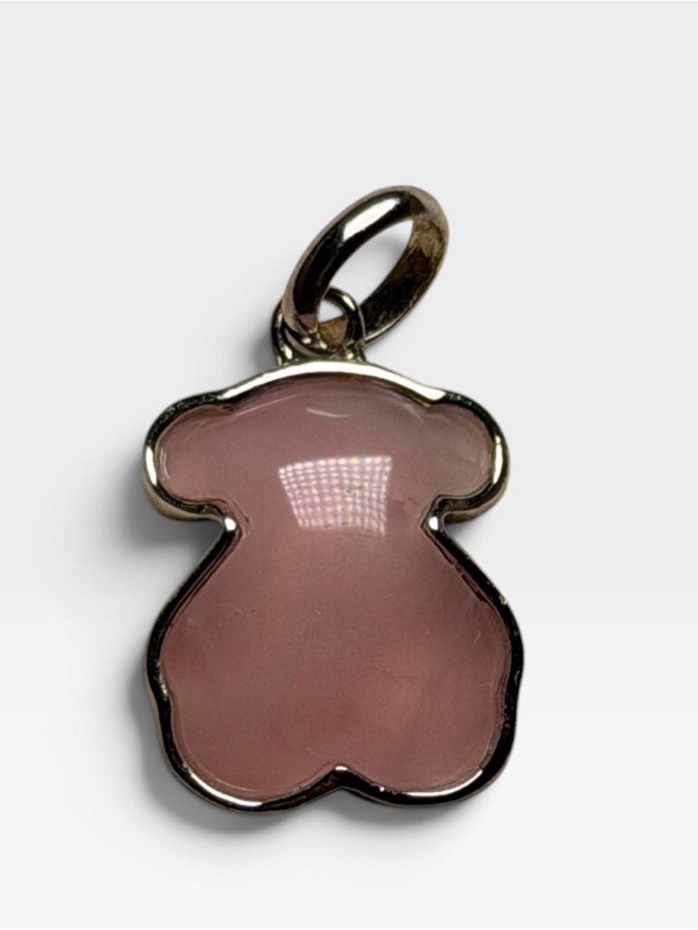 TOUS Color Bear Pendant in Sterling Silver & Rose Quartz, Ref. 215434530